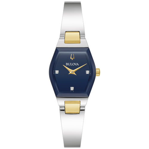 Bulova Reloj Modern Gemini para Mujer con Diamantes (Plata y Oro)