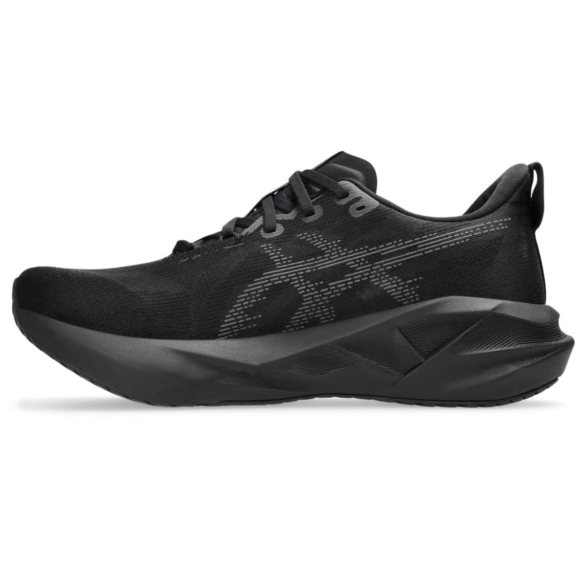 ASICS Men's NOVABLAST 5 Running Shoes, Black/Carrier Grey