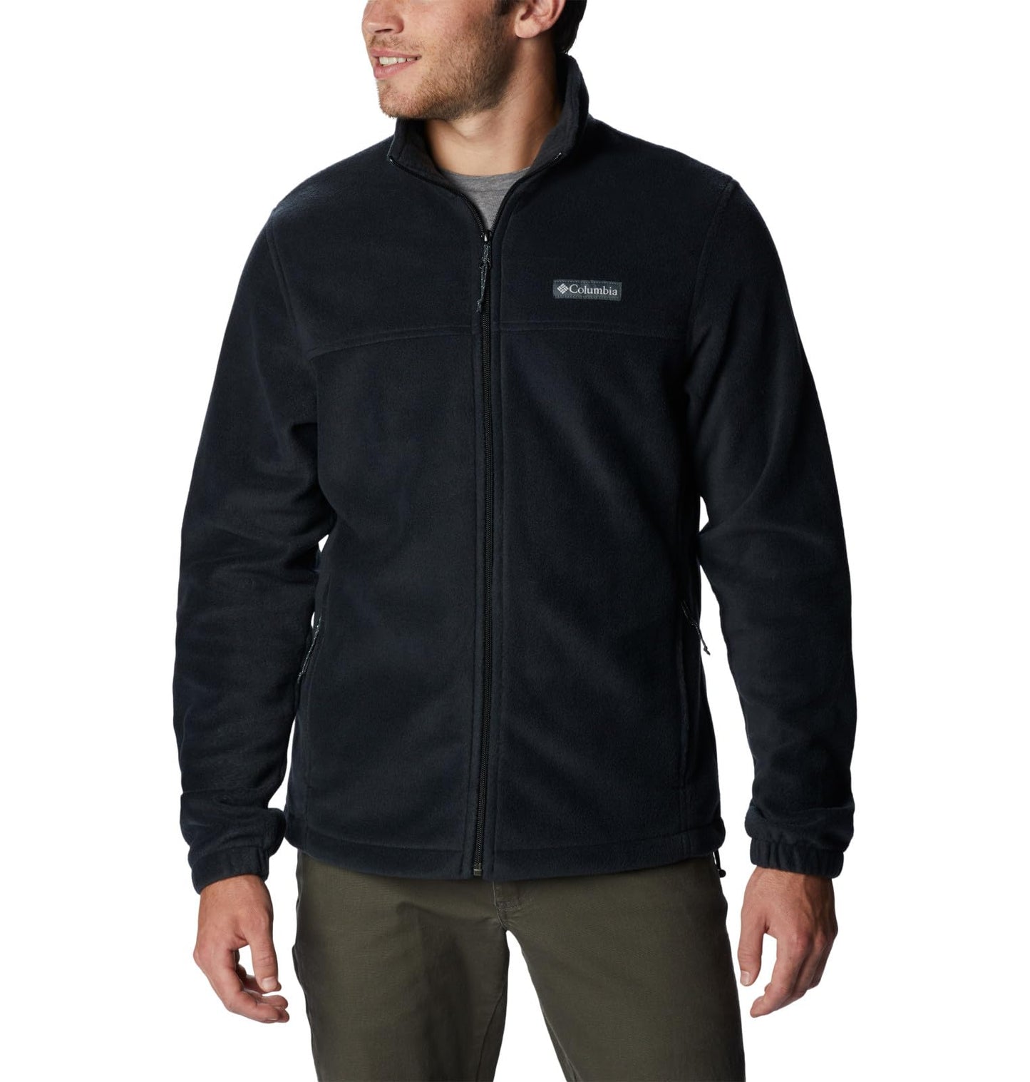 Columbia Chaqueta de Forro Polar Steens Mountain 2.0 para Hombre (Negro / Talla XL)