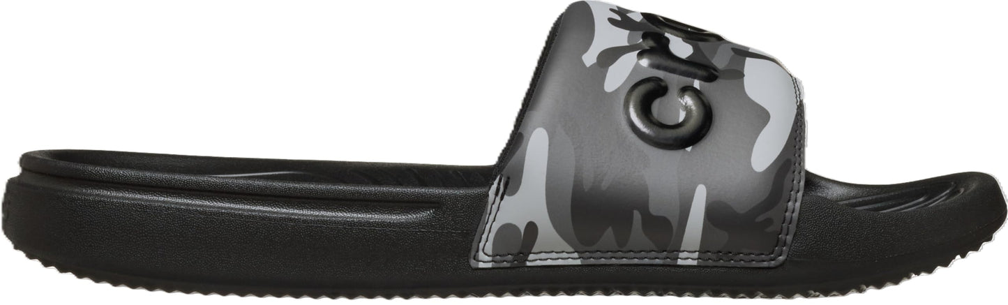 Crocs Men’s All Day Slide Lightweight Slip-On Sandals, Camouflage Black/Grey, Size