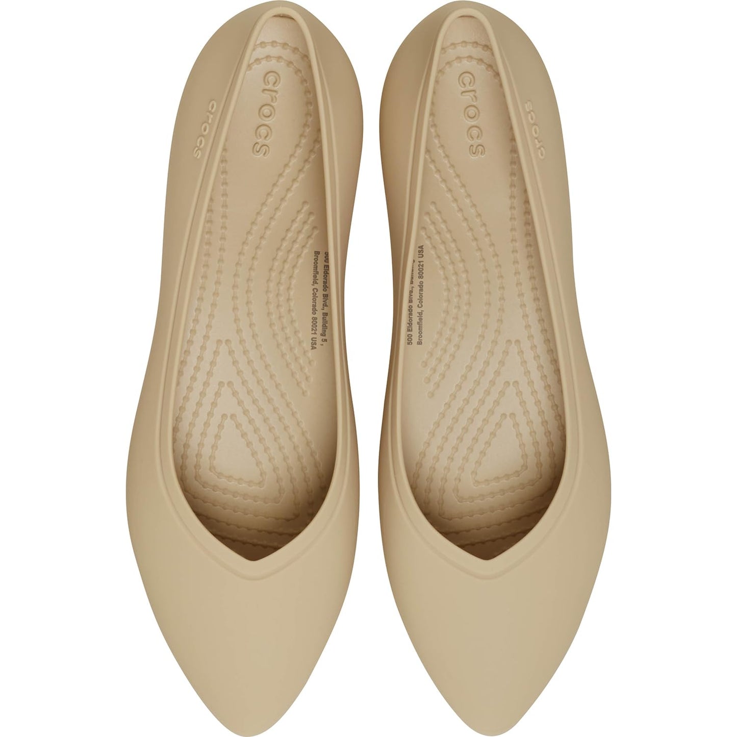 Crocs On the Clock Work Flat Chai Brown