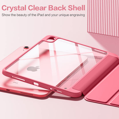 Wenlaty Funda Protectora Plegable para iPad (Rosa Sandía)