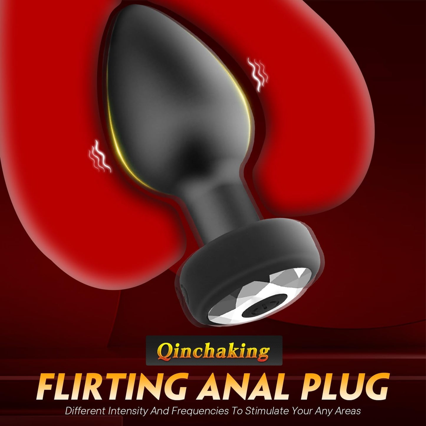 Tapón Anal Vibrador de Control Remoto (Negro)