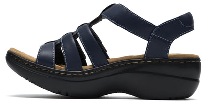 Clarks Womens Merliah 2 Ruby Navy Leather