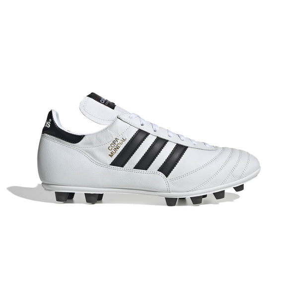 adidas Men's Copa Mundial Firm Ground, White/Black/Gold Metallic
