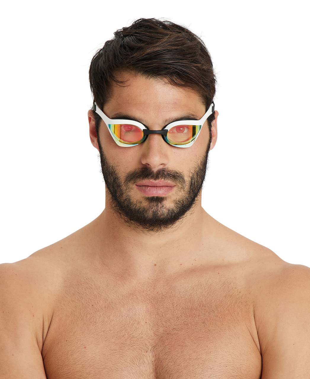 ARENA Gafas de Natación Cobra Ultra Swipe (Cobre Amarillo/Blanco)