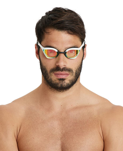 ARENA Gafas de Natación Cobra Ultra Swipe (Cobre Amarillo/Blanco)