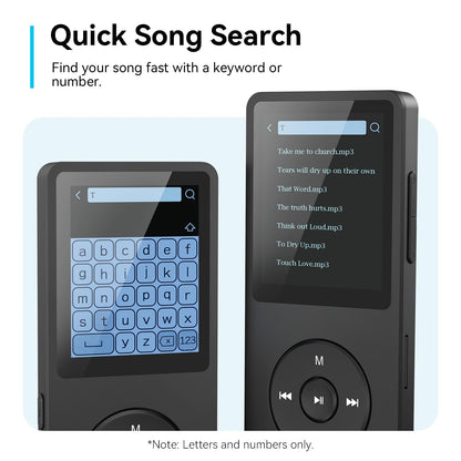 Reproductor MP3 AGPTEK A02 (32GB, Negro)