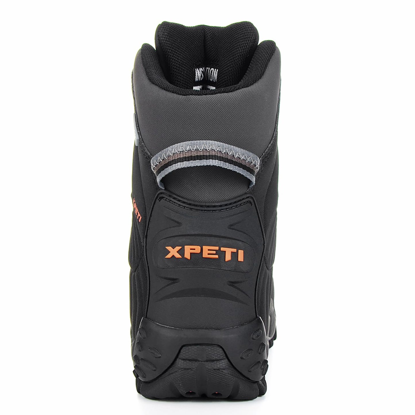 XPETI Men’s Thermator Mid-Rise Waterproof Hiking Boot Insulated Non-Slip Black 8