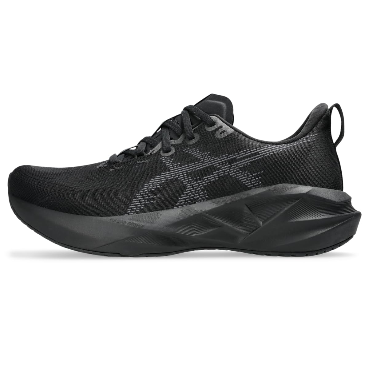 ASICS Men's NOVABLAST 5 Running Shoes, Black/Carrier Grey