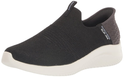 Skechers womens Hands Free Slip Ins Ultra Flex 3.0 Smooth Step Sneaker, Black