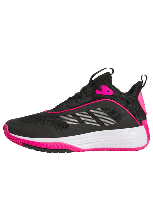 Adidas Men's Own The Game 3.0 Basketball, Black/Iron Metallic/Shock Pink