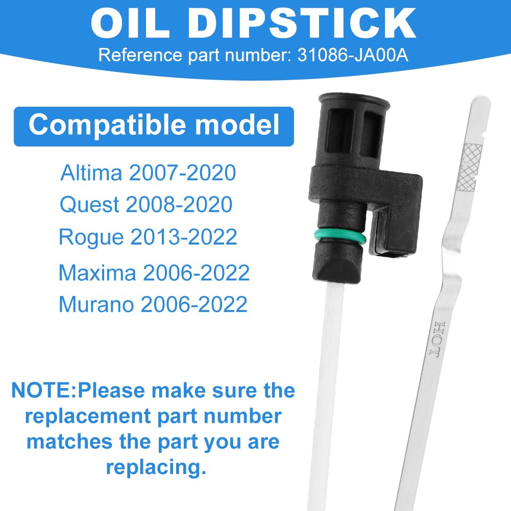 YOSINXU Varilla de Medición de Fluido de Transmisión CVT 2.5L (Modelo 31086-JA00A)