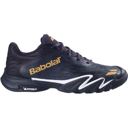 Babolat Men’s Premura 3 Padel Shoes, Black/Gold (Men's US Size 8.5)