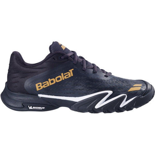 Babolat Men’s Premura 3 Padel Shoes, Black/Gold (Men's US Size 8.5)