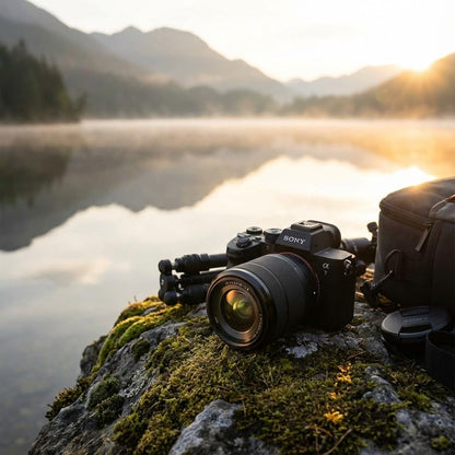 Sony a7 V Mirrorless Camera with 28-70mm Lens | Full-Frame E-Mount Sensor, Advanced Autofocus, & 4K Video Recording | Ideal for Photography, Video & Hybrid Creators + 64GB Card + Bag