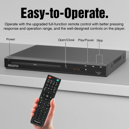 MEGATEK Reproductor de DVD HDMI Multirregión
