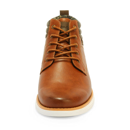Bruno Marc Men's Mid Top Chukka Sneaker Lace Up Dress Boot, Tan, GRAND-HIGH