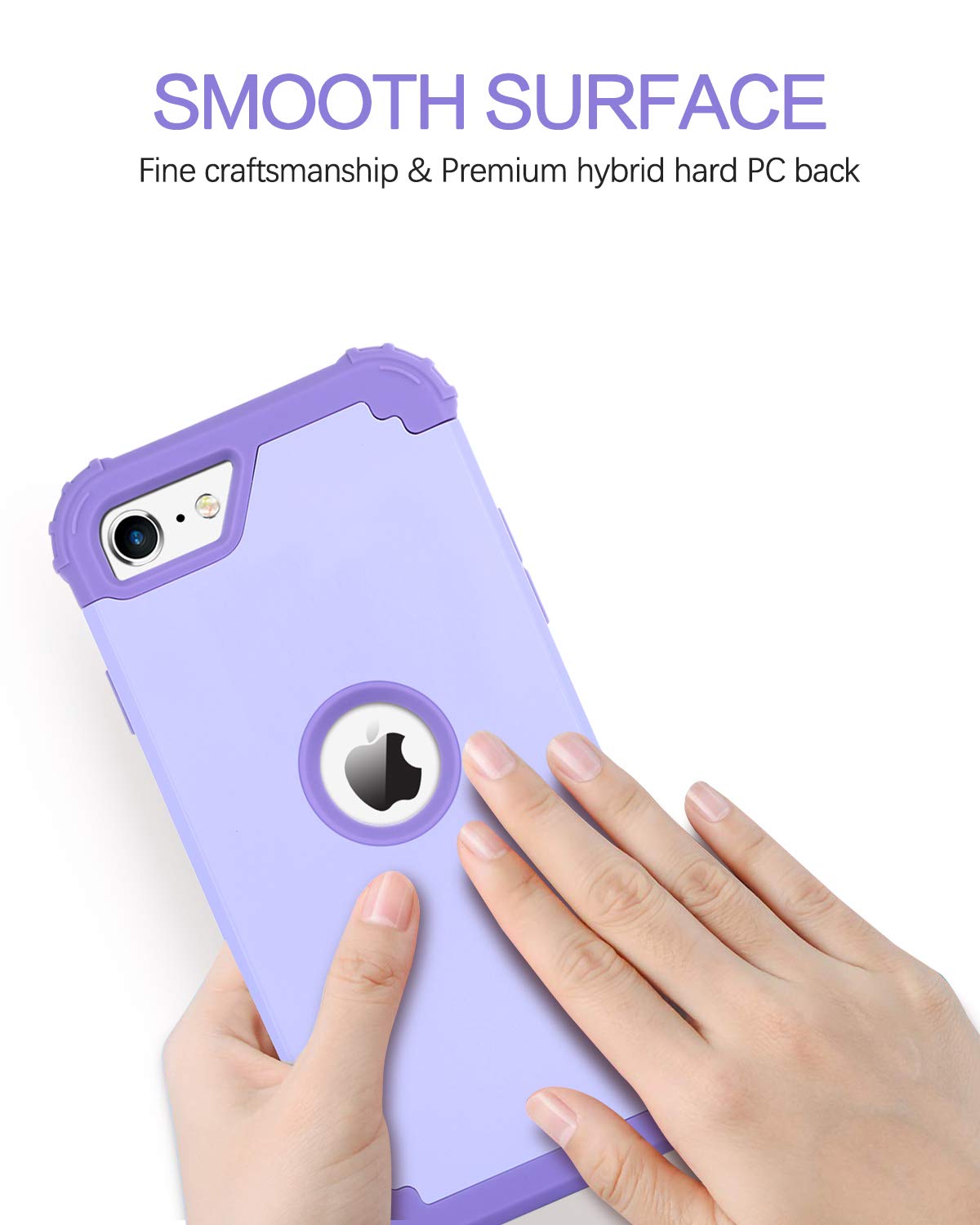 BENTOBEN Funda para iPhone SE 2022/2020 (Morado Claro/Lavanda)