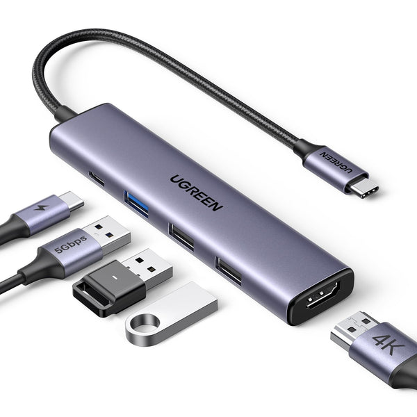 UGREEN Adaptador Multipuerto USB C Hub 5 en 1
