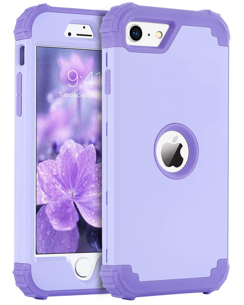 BENTOBEN Funda para iPhone SE 2022/2020 (Morado Claro/Lavanda)
