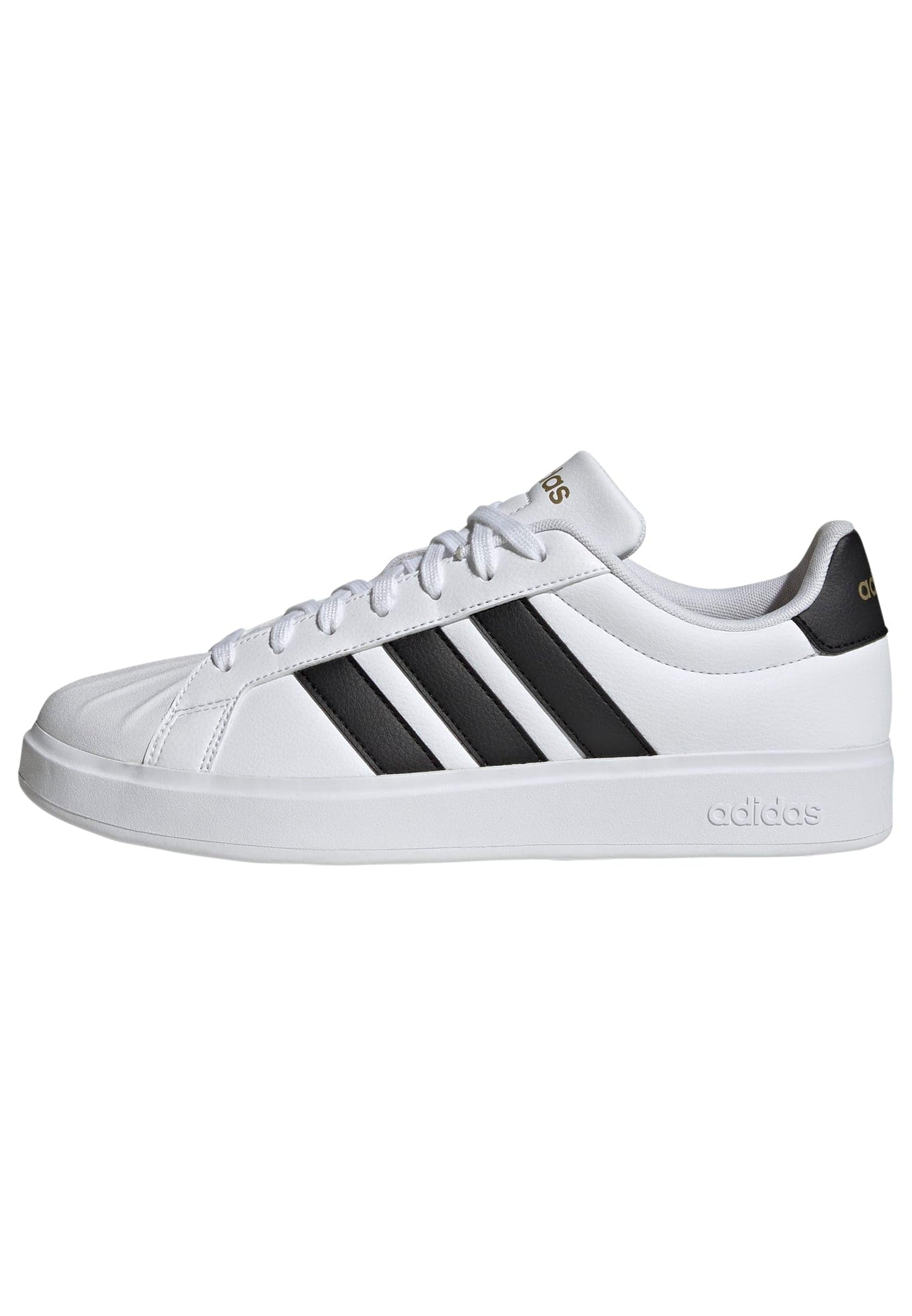 adidas Men's Streetalk, White/Black/Gold Metallic