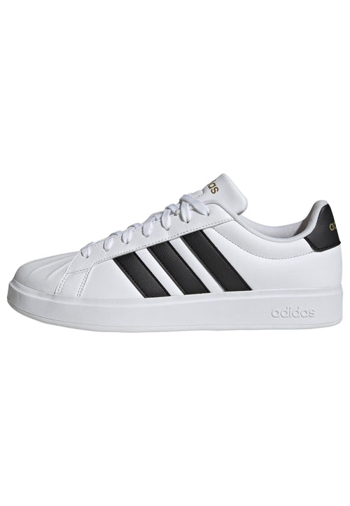 adidas Men's Streetalk, White/Black/Gold Metallic