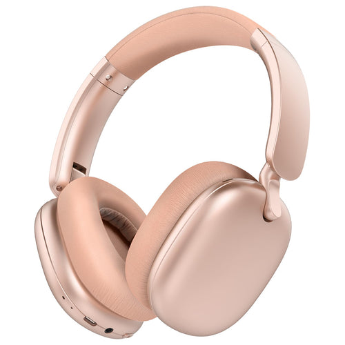 RORSOU C6 Audífonos Inalámbricos con Cancelación Activa de Ruido (Rose Gold)