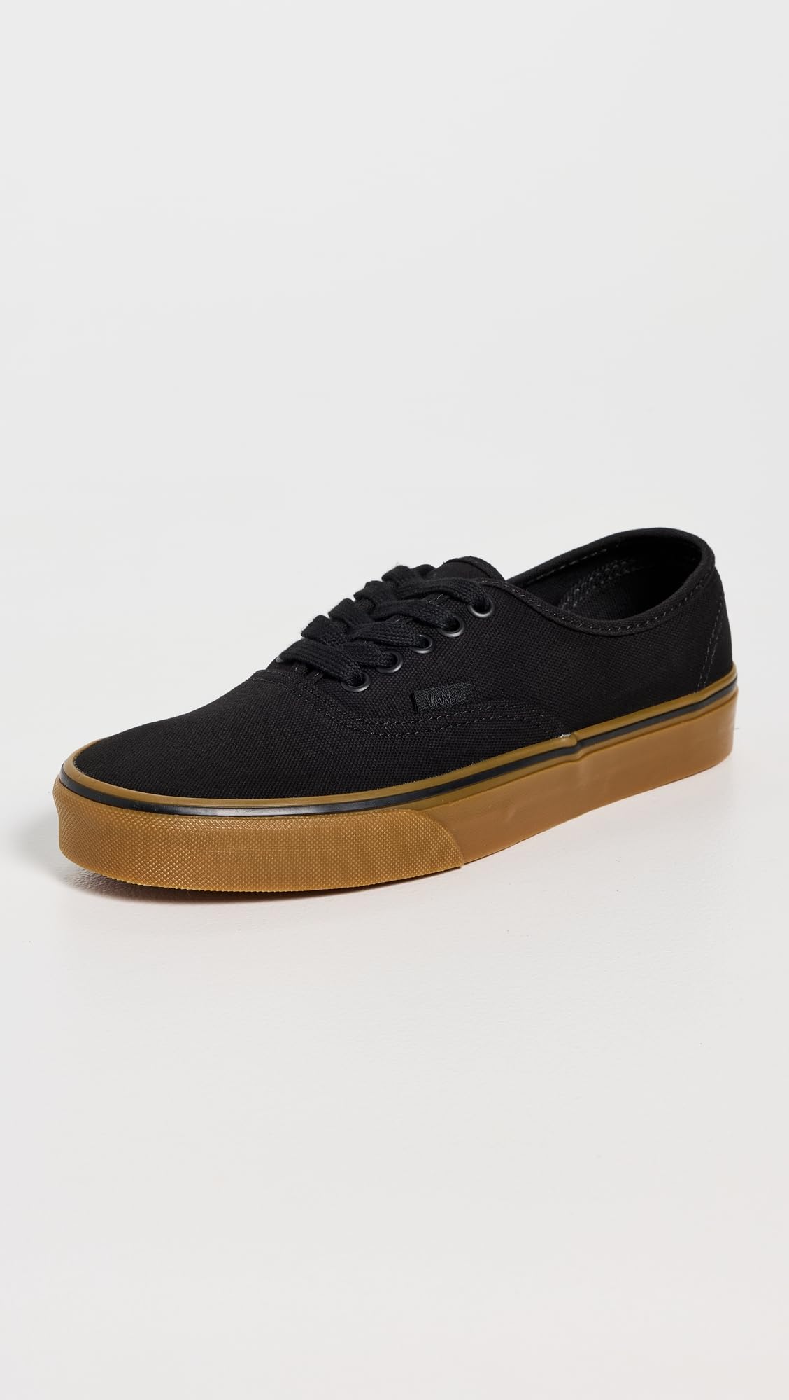 Vans Unisex Authentic Unisex Sneakers, Black/Black/Gum
