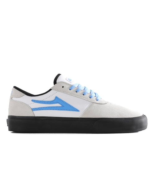 Lakai Manchester Mens Skate Shoes – White Black Sky Low-Top Skateboard Sneakers for Men –