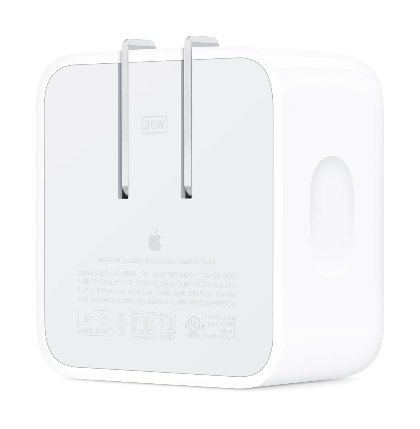 Apple Adaptador de Corriente Compacto de Dos Puertos USB-C (35W)