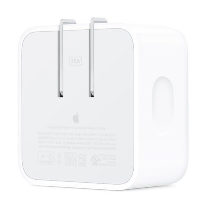 Apple Adaptador de Corriente Compacto de Dos Puertos USB-C (35W)