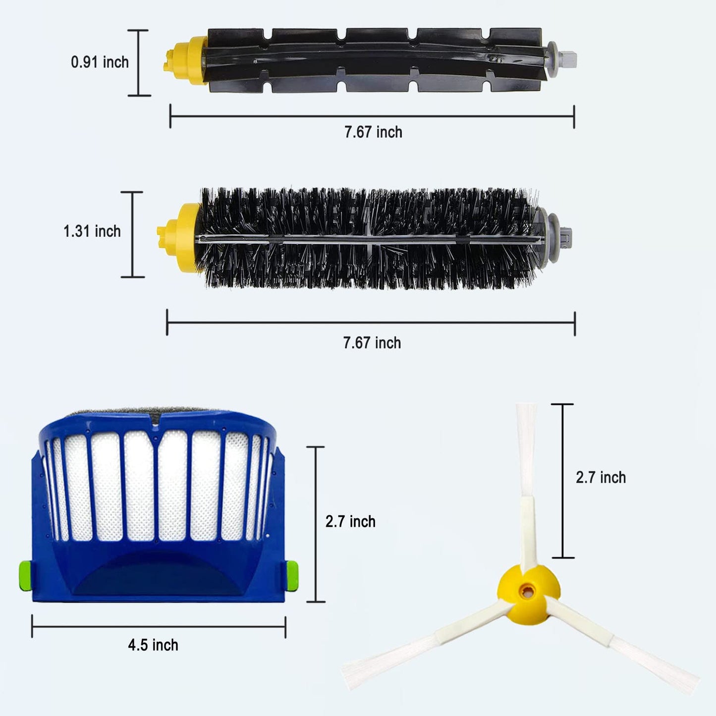 Kit de Piezas de Repuesto para iRobot Roomba (Serie 500 y 600)