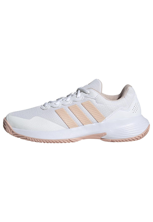 adidas Women's Gamecourt 2 W, White/Blush Pink/White