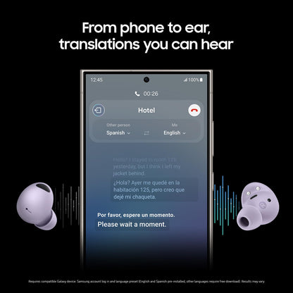 SAMSUNG Galaxy Buds 2 Pro True Wireless Bluetooth Earbuds w/ Noise Cancelling, Hi-Fi Sound, 360 Audio, Comfort Ear Fit, HD Voice, Conversation Mode, IPX7 Water Resistant, Graphite (Renewed)