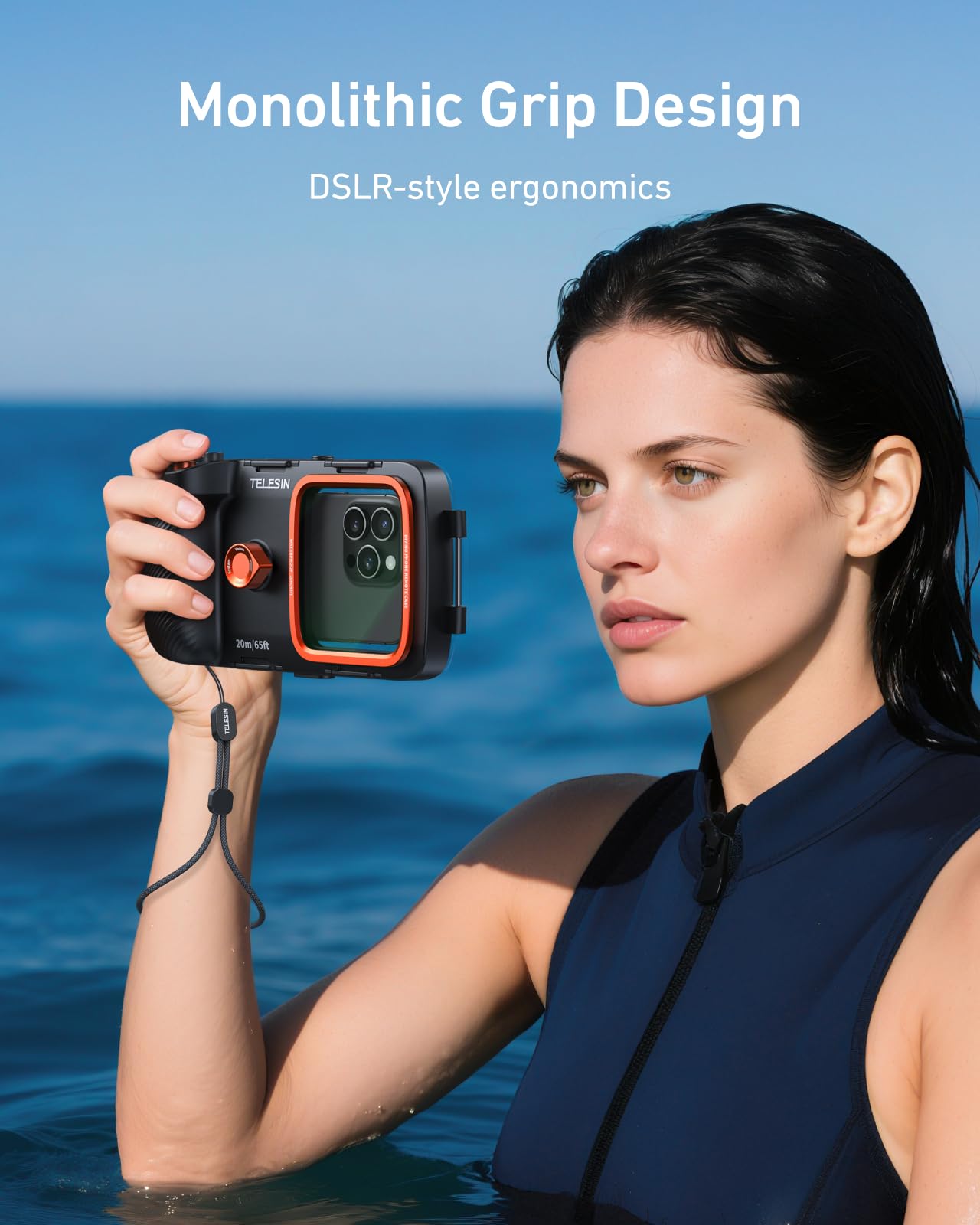 TELESIN Funda Subacuática Universal para Teléfono (Carcasa Impermeable)