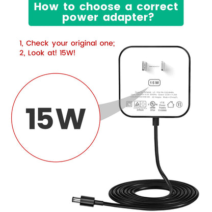 Adaptador de Corriente de 15W (5ft / Blanco)