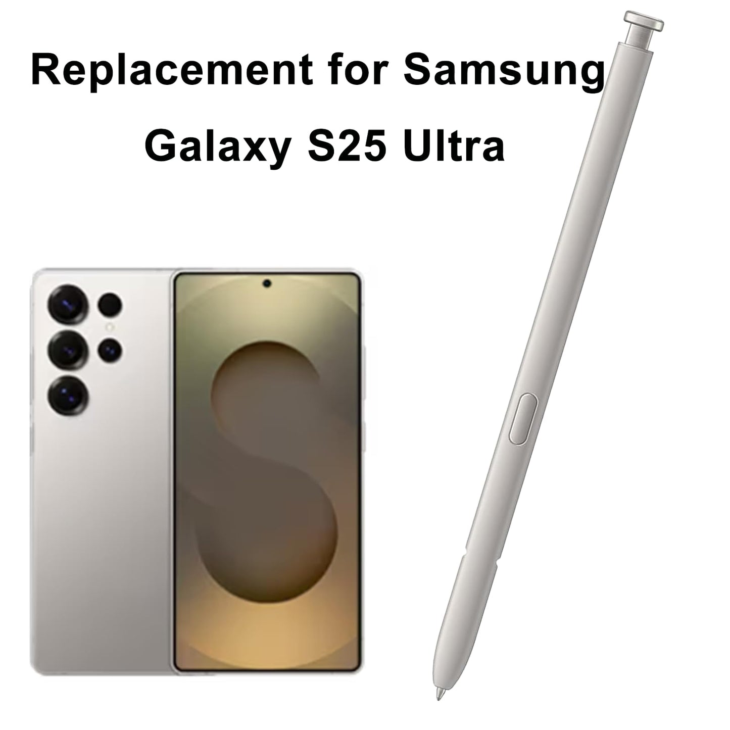 Lápiz Táctil S Pen de Repuesto para Samsung Galaxy S25 Ultra (Gris Claro)