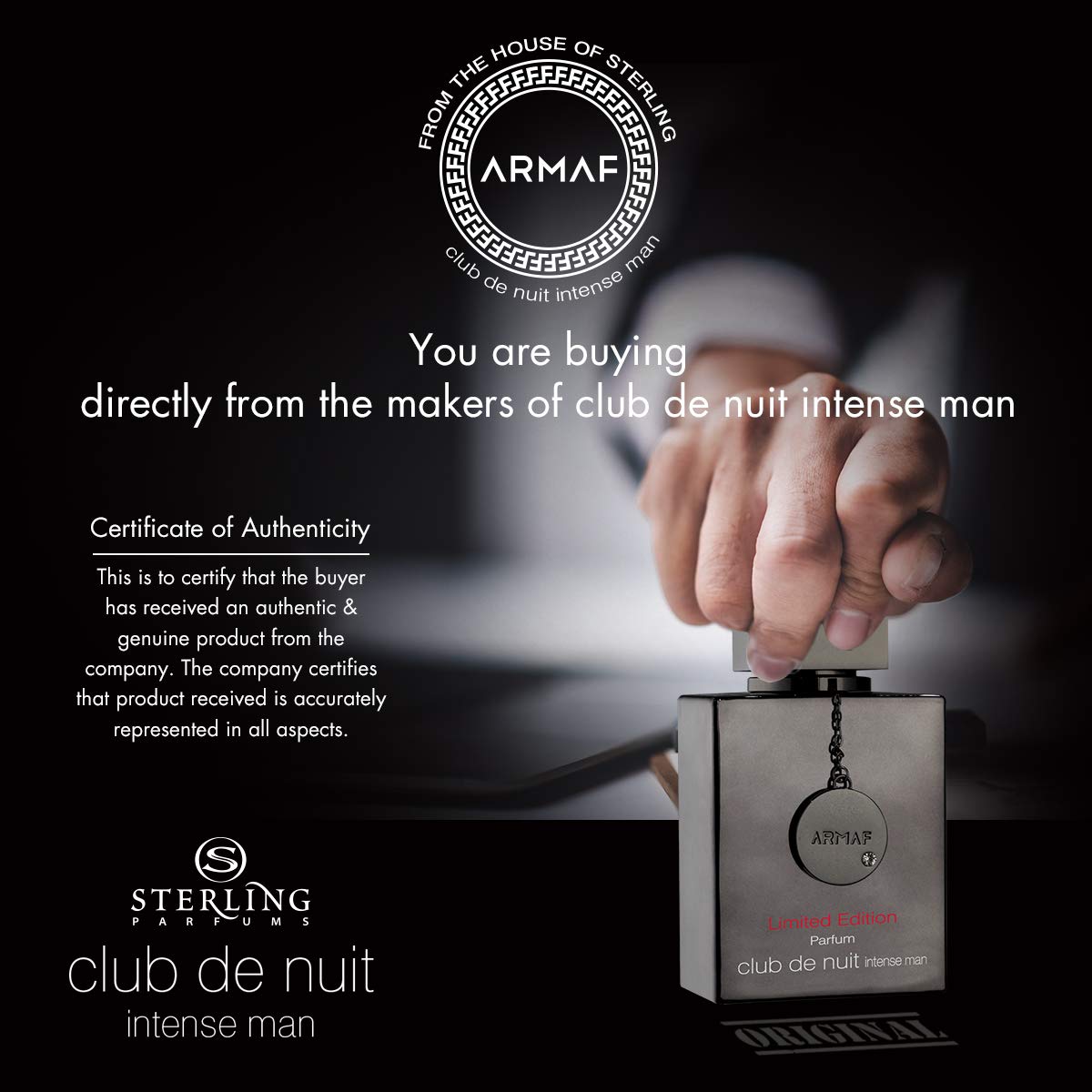 Armaf Club De Nuit Intense Edición Limitada para Hombre (3.6 oz)