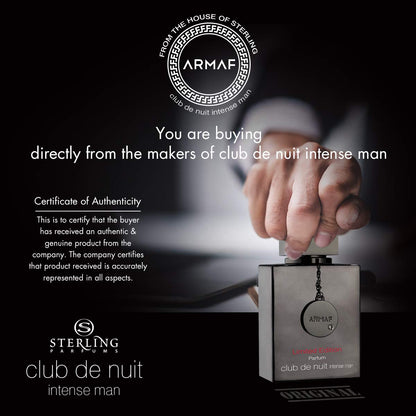 Armaf Club De Nuit Intense Edición Limitada para Hombre (3.6 oz)