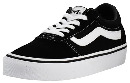 Vans Women's Ward Sneaker, Suede/CanvasBlack/White