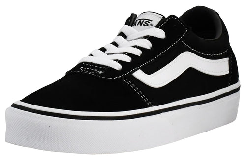 Vans Women's Ward Sneaker, Suede/CanvasBlack/White