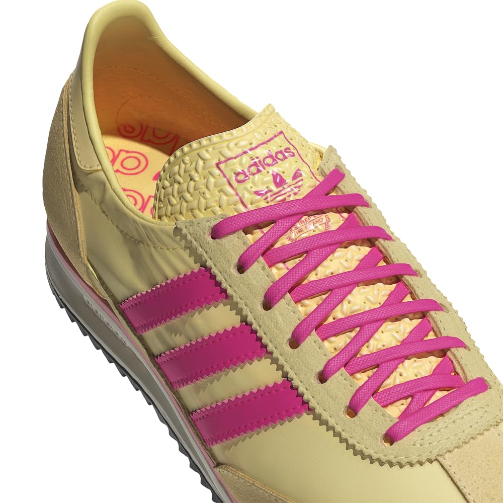adidas Womens Sl 72 Og Lace Up Sneakers Shoes Casual - Yellow -
