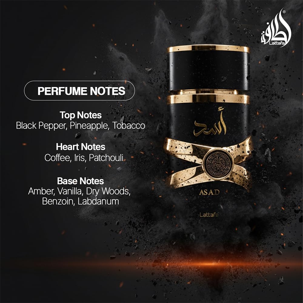 Lattafa Asad EDP Unisex (3.4 Ounce)