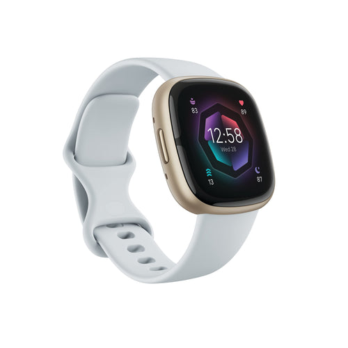 Fitbit Sense 2 Reloj Inteligente Avanzado de Salud y Fitness (Blue Mist/Pale Gold)