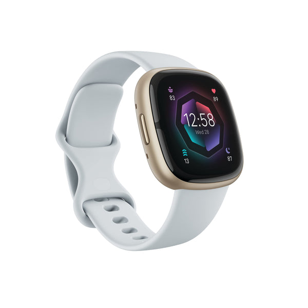 Fitbit Sense 2 Reloj Inteligente Avanzado de Salud y Fitness (Blue Mist/Pale Gold)