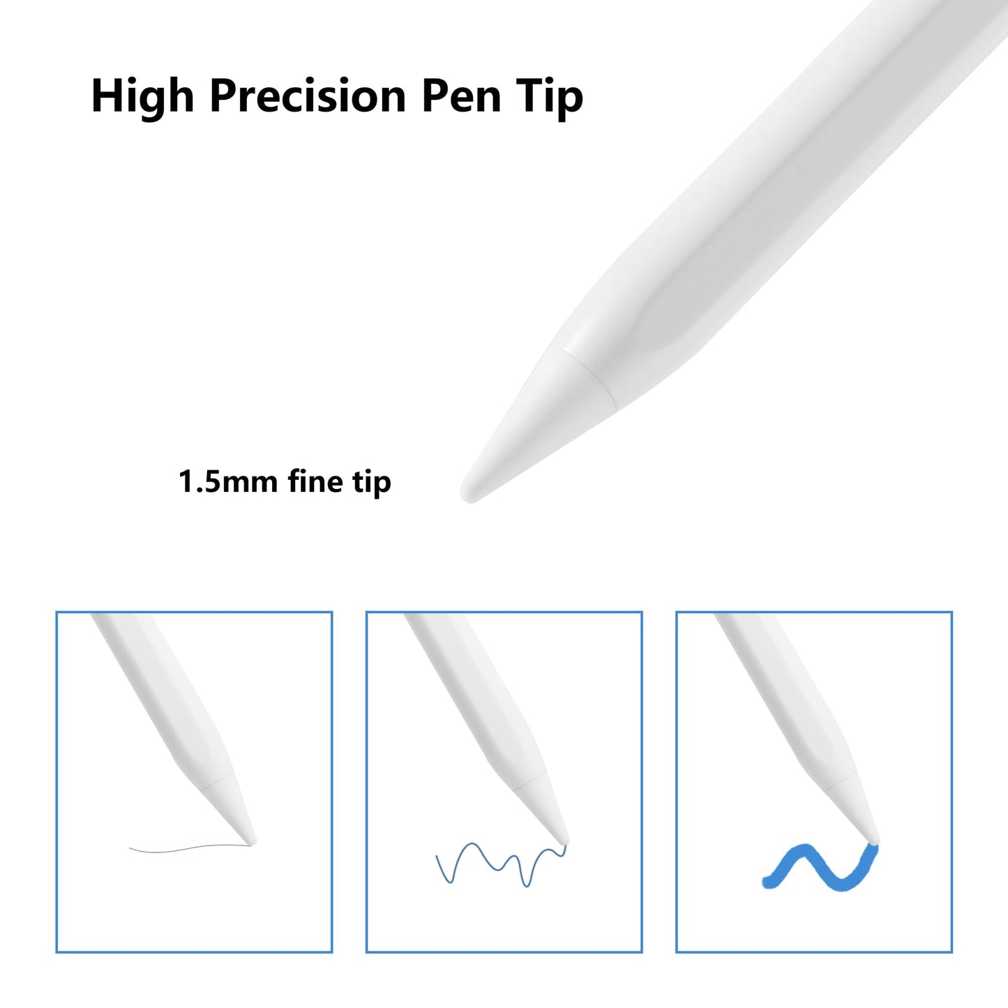 Lápiz Óptico Blanco para Modelos de iPad (Alternativa a Apple Pencil Pro)