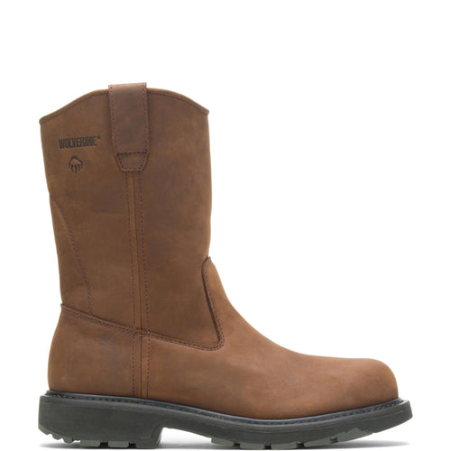 WOLVERINE mens DD Work Wellington Dark Brown 12 XW US