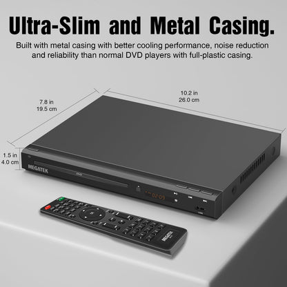 MEGATEK Reproductor de DVD HDMI Multirregión