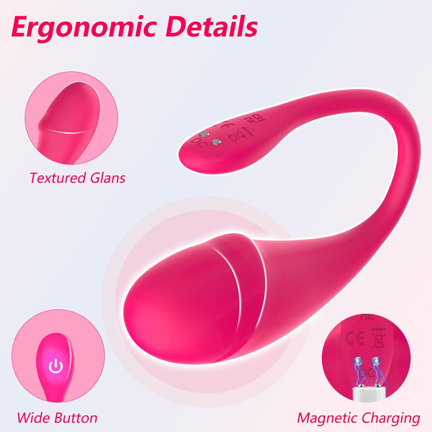Vibrador Portátil Femenino con Control por Aplicación